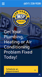 Mobile Screenshot of mspplumbingheatingair.com